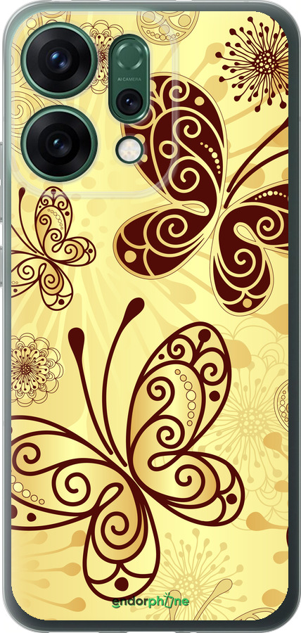 Силіконовий чехол Красиві метелики для Oppo RENO14 5G - 4170u-4058 изображение 