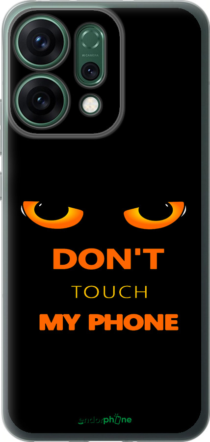 Силиконовый чехол Don't touch the phone для Oppo RENO14 5G - 4261u-4058 изображение 