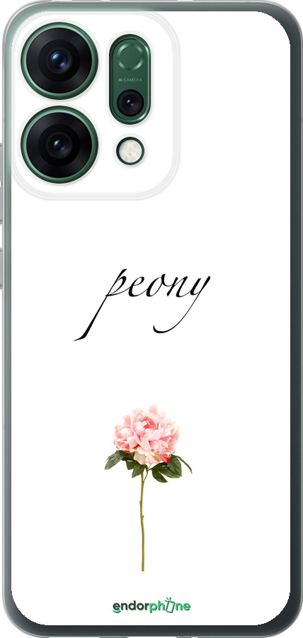 Силиконовый чехол Пион для Oppo RENO14 5G - 4366u-4058 изображение 