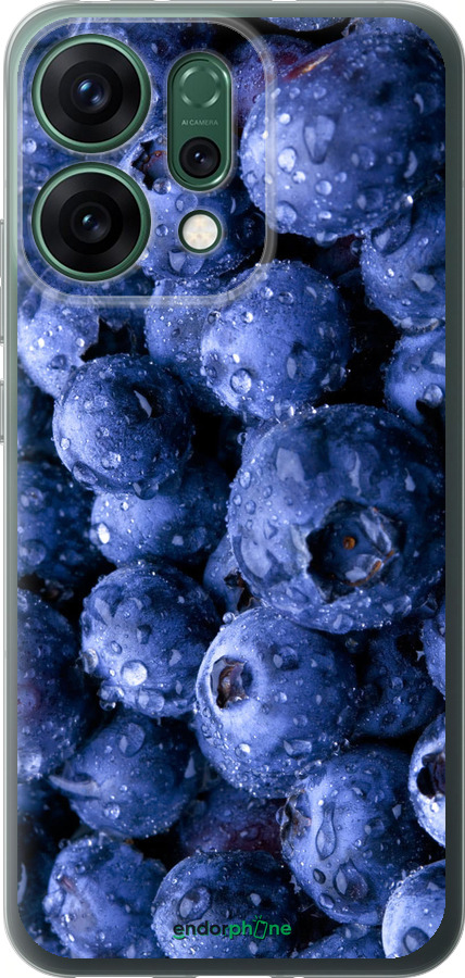 Силиконовый чехол Голубика для Oppo RENO14 5G - 4459u-4058 изображение 