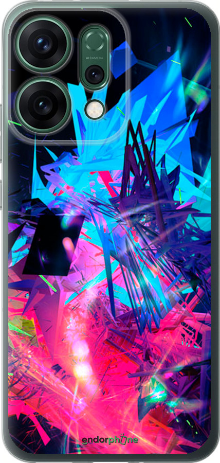 Силиконовый чехол Абстрактный чехол для Oppo RENO14 5G - 4681u-4058 изображение 