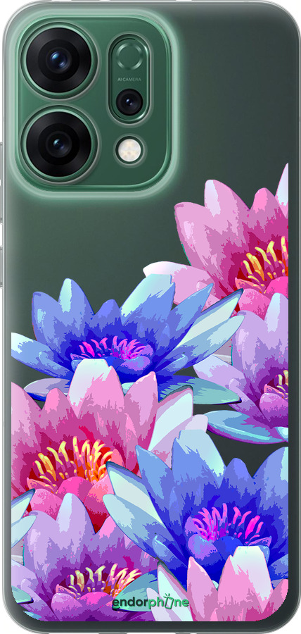 Силиконовый чехол Лотос для Oppo RENO14 5G - 4862u-4058 изображение 