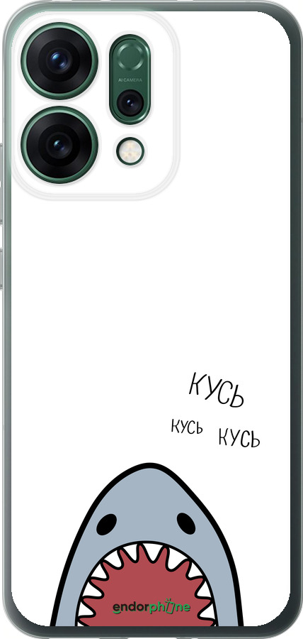 Силиконовый чехол Акула для Oppo RENO14 5G - 4870u-4058 изображение 