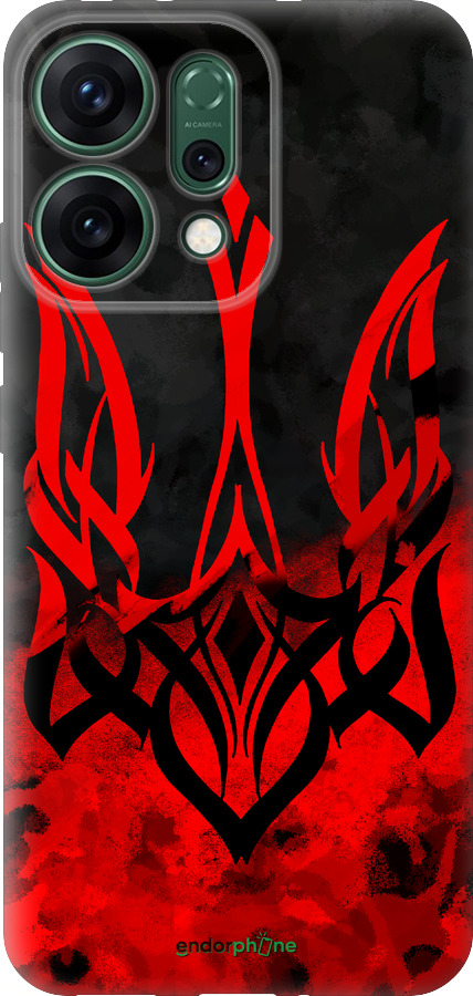 Силиконовый чехол Герб Украины v2 для Oppo RENO14 5G - 5312u-4058 изображение 