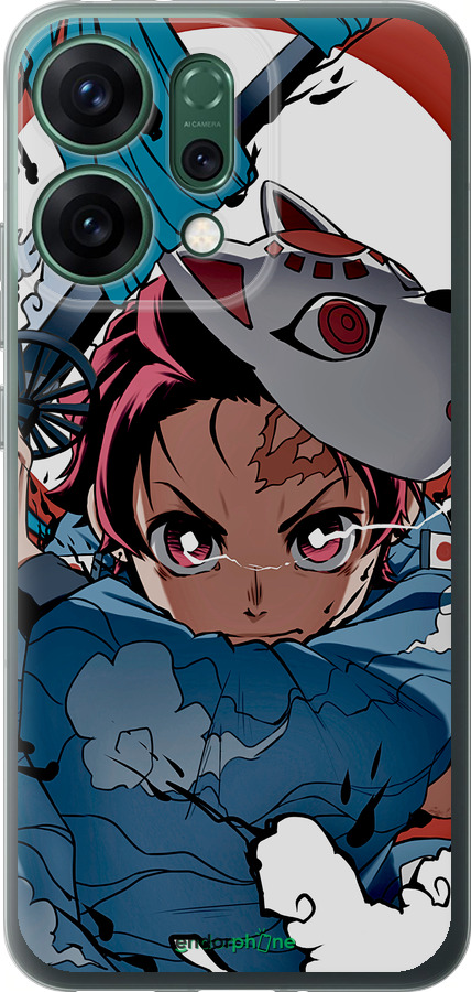 Силиконовый чехол Танджиро Камадо для Oppo RENO14 5G - 5574u-4058 изображение 