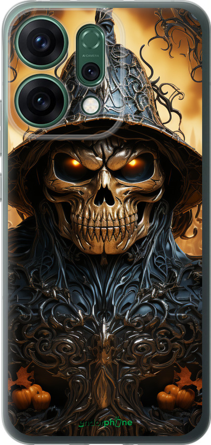 Силиконовый чехол Череп 2 для Oppo RENO14 5G - 5652u-4058 изображение 