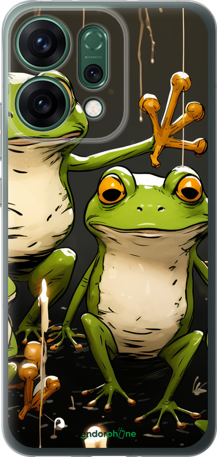 Силиконовый чехол Жабки 2 для Oppo RENO14 5G - 5657u-4058 изображение 