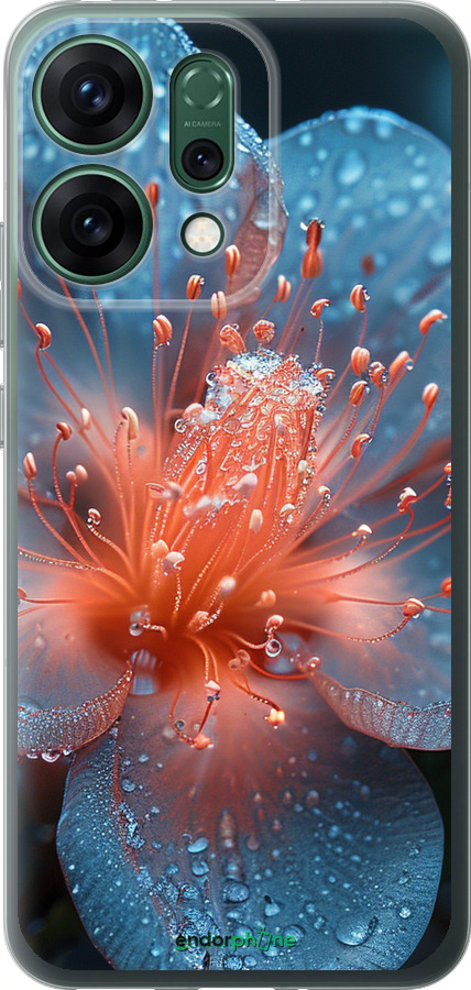 Силиконовый чехол Роса на цветке для Oppo RENO14 5G - 6039u-4058 изображение 