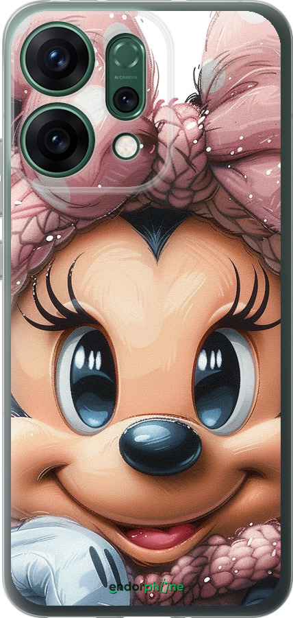 Силиконовый чехол Минни Маус с бантиком для Oppo RENO14 5G - 6055u-4058 изображение 