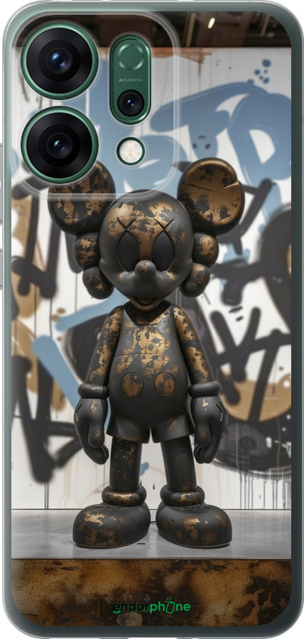 Силиконовый чехол Bronze kaws v2 для Oppo RENO14 5G - 6098u-4058 изображение 