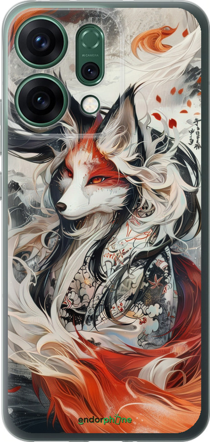 Силиконовый чехол Дух кицунэ' для Oppo RENO14 5G - 6107u-4058 изображение 