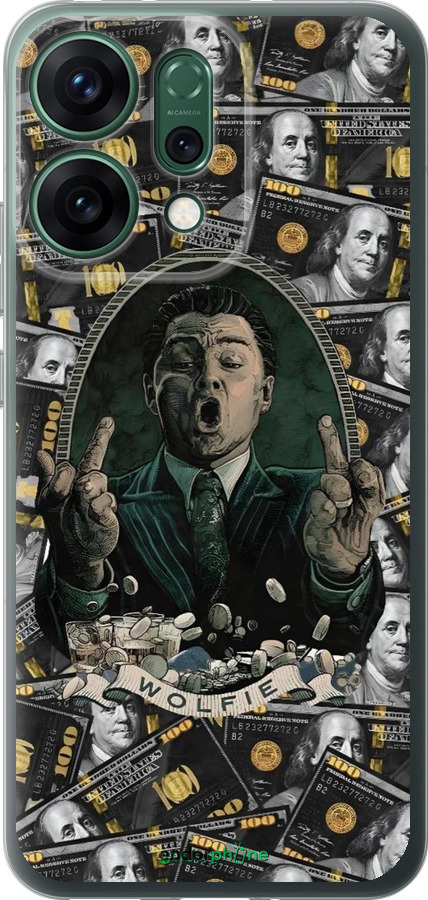 Силіконовий чехол Волк с валл стрит для Oppo RENO14 5G - 6287u-4058 изображение 