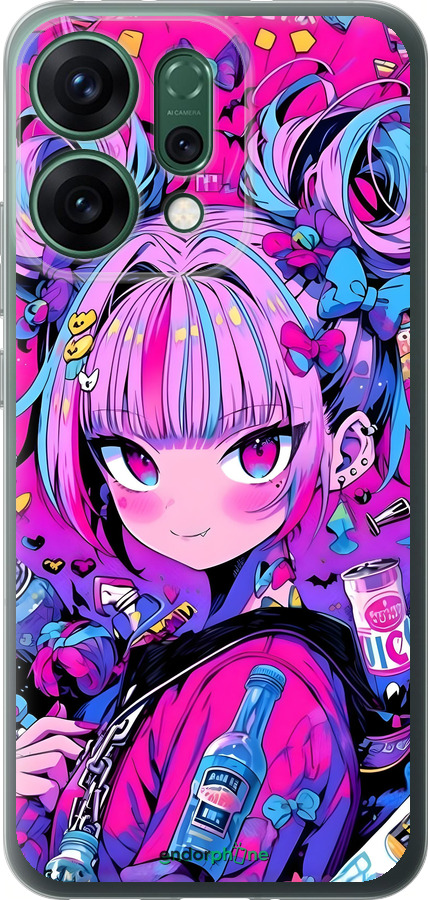 Силиконовый чехол Аниме милаха для Oppo RENO14 5G - 6314u-4058 изображение 