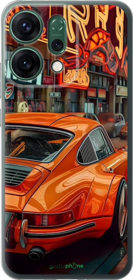 Силиконовый чехол Порше для Oppo RENO14 5G - 6334u-4058 изображение 