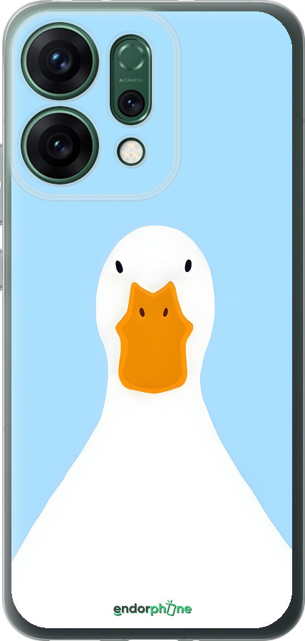 Силиконовый чехол Гусь для Oppo RENO14 5G - 6350u-4058 изображение 