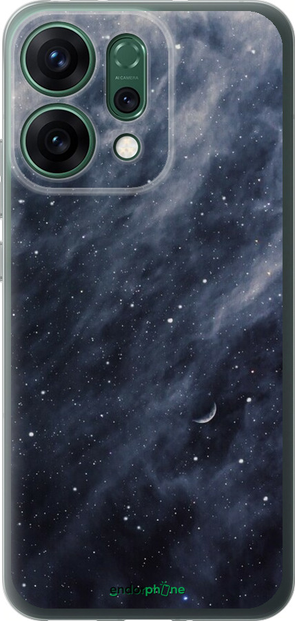 Силиконовый чехол Голубые облака, Голубая луна для Oppo RENO14 5G - 6398u-4058 изображение 