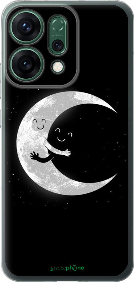 Силиконовый чехол Лунные объятия для Oppo RENO14 5G - 6508u-4058 изображение 