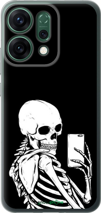 Силиконовый чехол Скелет делает Selfie для Oppo RENO14 5G - 6535u-4058 изображение 