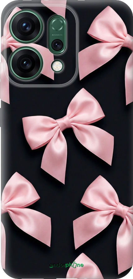 Силиконовый чехол Coquette Ribbons Dark Coquette для Oppo RENO14 5G - 6767u-4058 изображение 