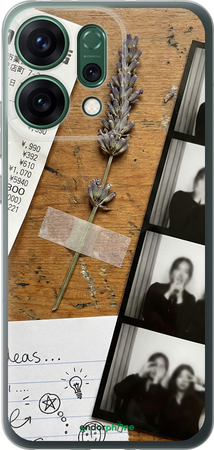 Силіконовий чехол Aesthetic Scrapbook Collage для Oppo RENO14 5G - 6773u-4058 изображение 