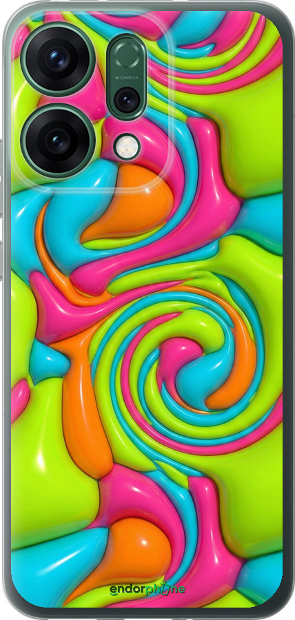 Силиконовый чехол Y2K Jelly Dream для Oppo RENO14 5G - 6780u-4058 изображение 