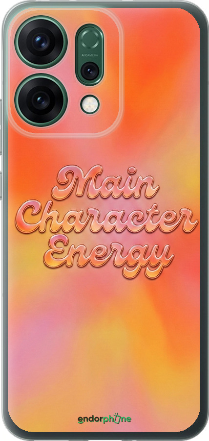 Силиконовый чехол Aura Gradient Main Character Energy Aesthetic Y2K для Oppo RENO14 5G - 6783u-4058 изображение 