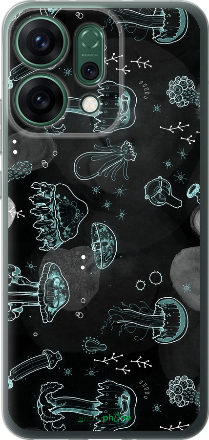 Силиконовый чехол Медузы для Oppo RENO14 5G - 906u-4058 изображение 