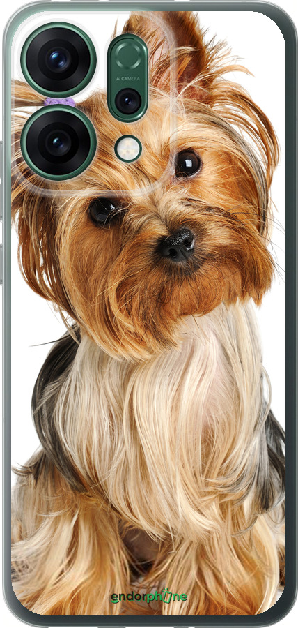 Силиконовый чехол Йоркширский терьер с хвостиком для Oppo RENO14 5G - 930u-4058 изображение 