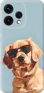 Силиконовый чехол Пес в очках для Oppo RENO15 5G - 6381u-4201 изображение 
