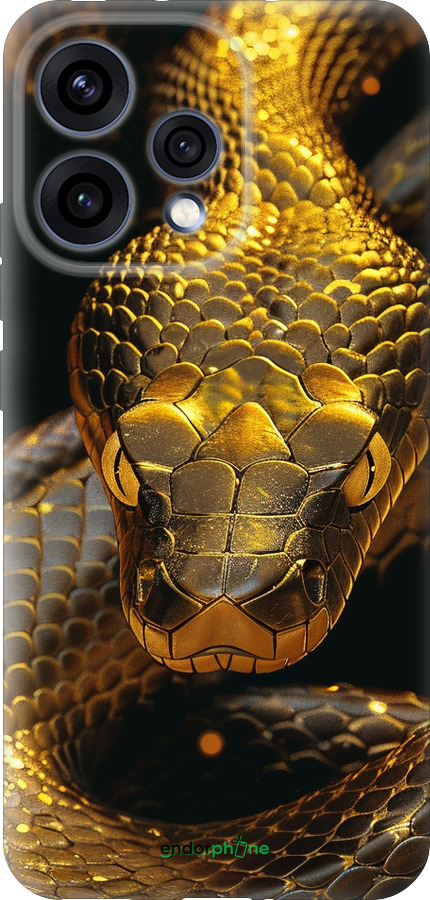 Силиконовый чехол Golden snake для Oppo RENO15 5G - 6072u-4201 изображение 