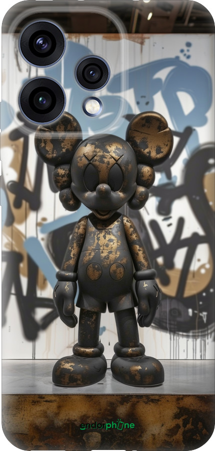 Силиконовый чехол Bronze kaws v2 для Oppo RENO15 5G - 6098u-4201 изображение 