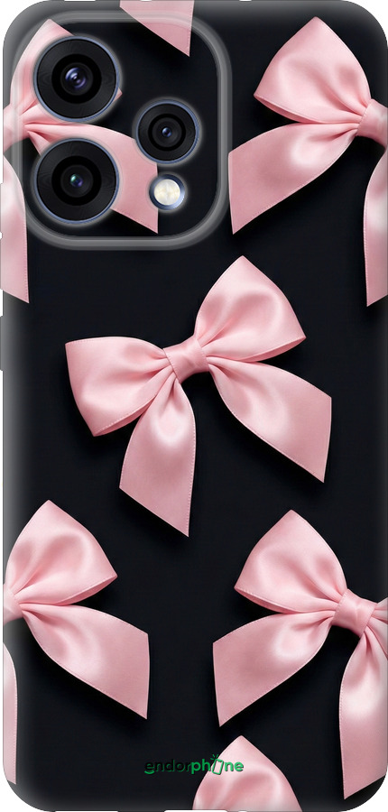 Силиконовый чехол Coquette Ribbons Dark Coquette для Oppo RENO15 5G - 6767u-4201 изображение 