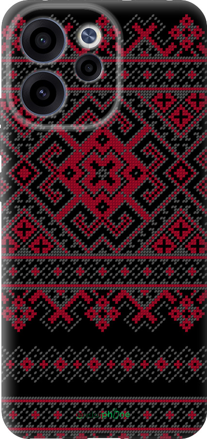 Силиконовый чехол Вышиванка 52 для Oppo RENO15 F 5G - 1763u-4199 изображение 