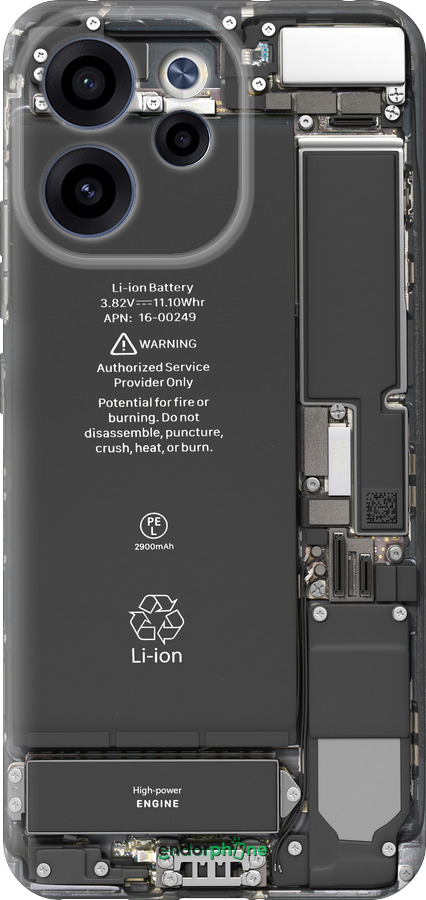 Силиконовый чехол Детали смартфона для Oppo RENO15 F 5G - 5487u-4199 изображение 
