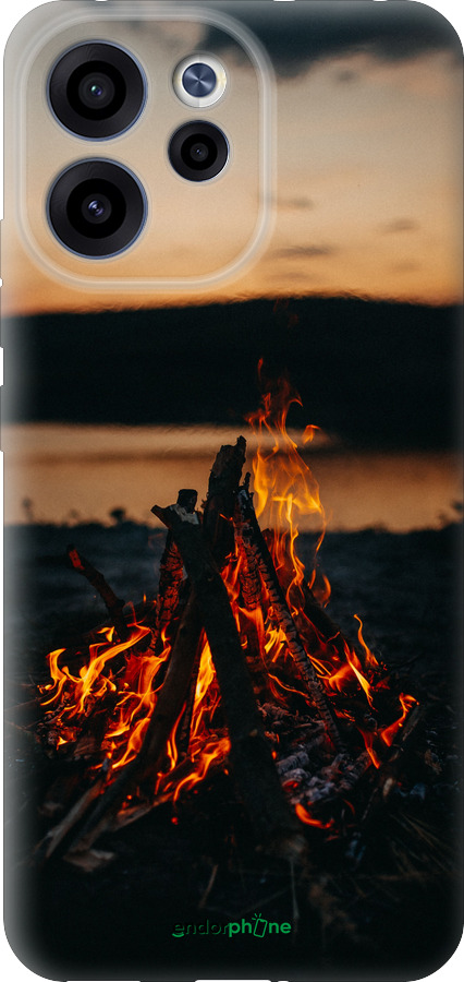 Силиконовый чехол Огонь для Oppo RENO15 F 5G - 6021u-4199 изображение 