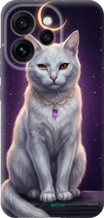 Силіконовий чехол Mystic White Cat Gothic Dark Purple Gold для Oppo Reno15 Pro 5G - 6805u-4225 изображение 