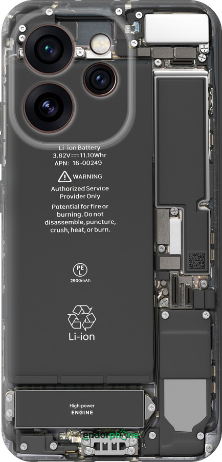 Силиконовый чехол Детали смартфона для Oppo Reno15 Pro 5G - 5487u-4225 изображение 