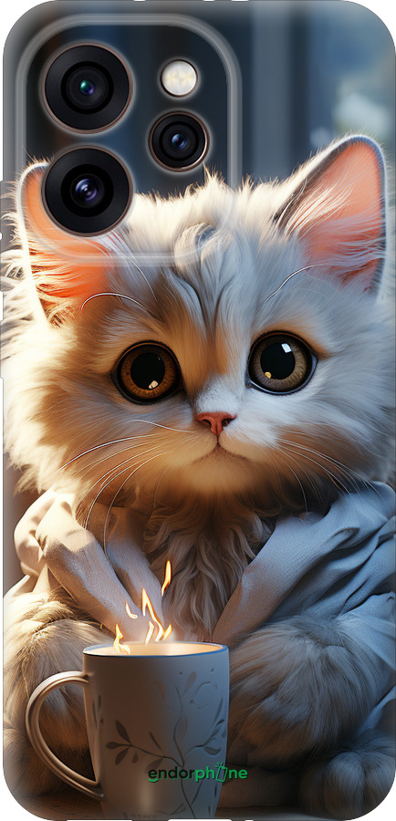 Силиконовый чехол White cat для Oppo Reno15 Pro 5G - 5646u-4225 изображение 