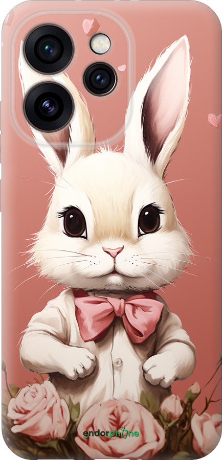 Силиконовый чехол Зайчик для Oppo Reno15 Pro 5G - 5669u-4225 изображение 