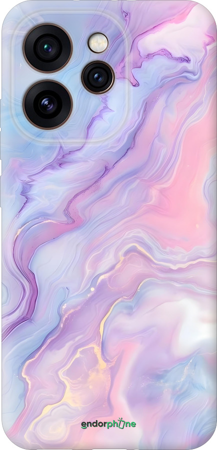 Силиконовый чехол Нежный мрамор для Oppo Reno15 Pro 5G - 6310u-4225 изображение 