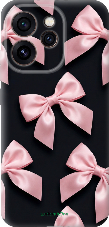 Силиконовый чехол Coquette Ribbons Dark Coquette для Oppo Reno15 Pro 5G - 6767u-4225 изображение 
