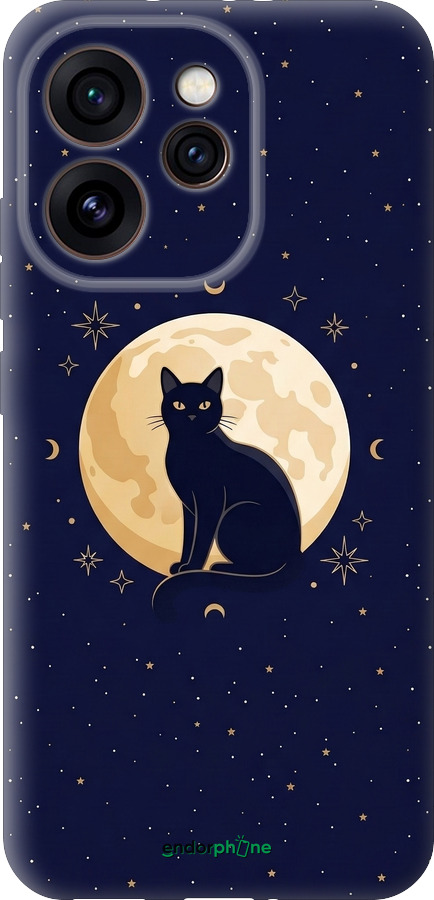 Силіконовий чехол Cute Cat Celestial/Witchy для Oppo Reno15 Pro 5G - 6787u-4225 изображение 