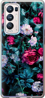 Силиконовый чехол Сад и розы для Oppo Reno5 Pro Plus - 6483u-2243 изображение 