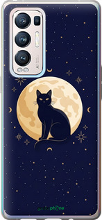 Силиконовый чехол 'Cute Cat Celestial/Witchy' для Oppo Reno5 Pro Plus изображение 3