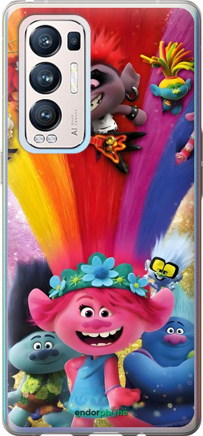 Силиконовый чехол Троли для Oppo Reno5 Pro Plus - 6343u-2243 изображение 