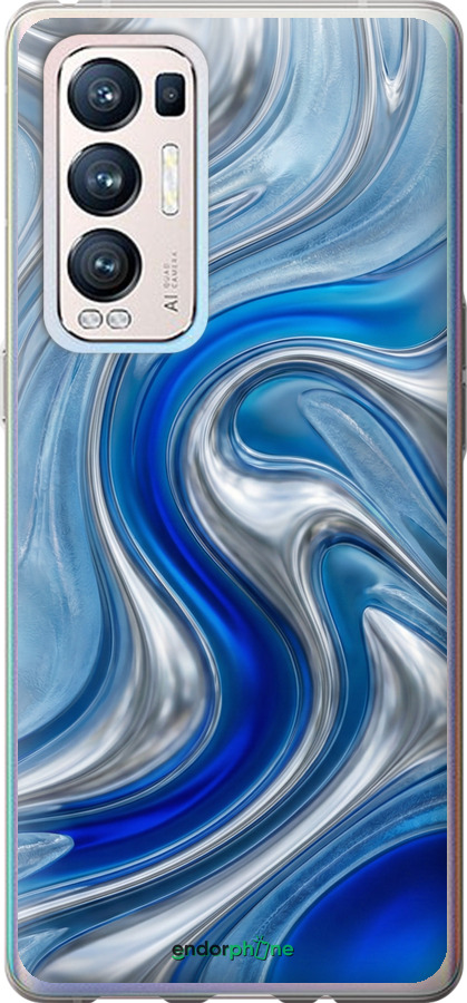 Силиконовый чехол Liquid Chrome для Oppo Reno5 Pro Plus - 6781u-2243 изображение 