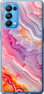 Силиконовый чехол Мрамор 2 для Oppo Reno5 Pro - 6307u-2239 изображение 