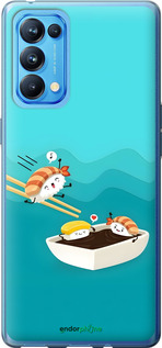 Силиконовый чехол Суши для Oppo Reno5 Pro - 6354u-2239 изображение 