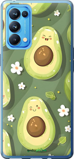 Силиконовый чехол Авокадо для Oppo Reno5 Pro - 6380u-2239 изображение 