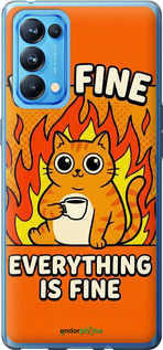 Силиконовый чехол 'Funny Cat' для Oppo Reno5 Pro изображение 5